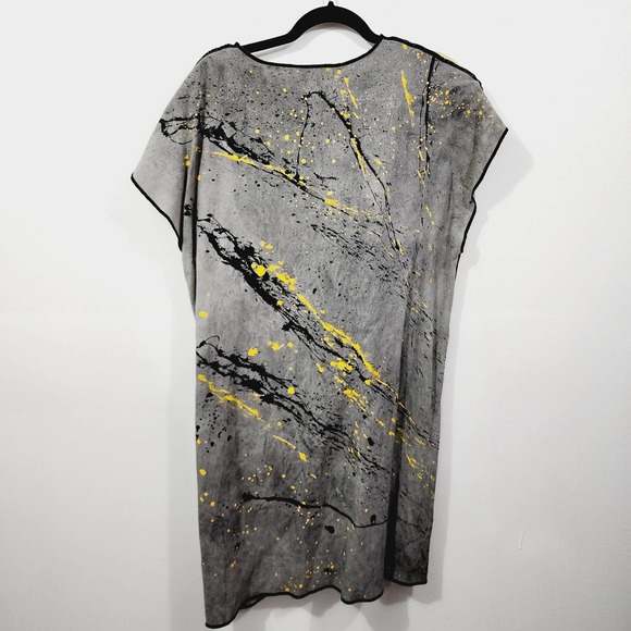 Vintage 90s Christine Gentry Hand painted Knit Mock Neck Top & Vest Set Size M - Picture 8 of 14